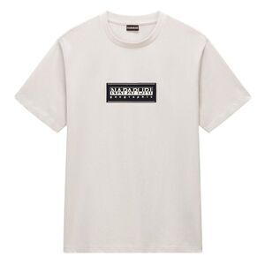 Napapijri Mens Box Logo T-Shirt / Beige